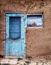 Blue Adobe Door